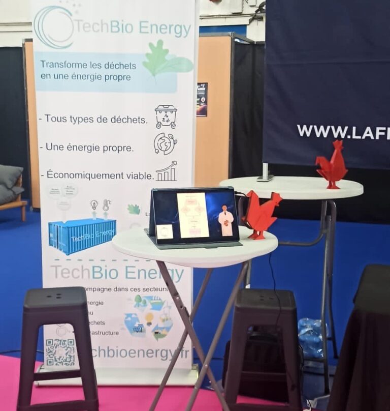 Présentation d'innovations lors d'un salon professionnel